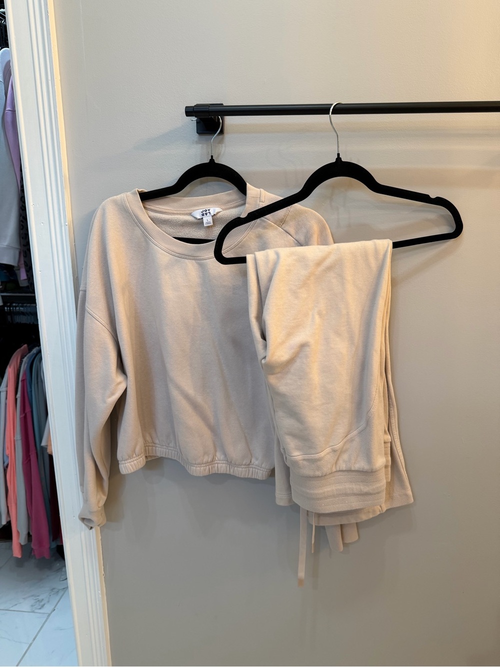 Target JoyLab Neutral Sweatshirt and Joggers Set - Beige